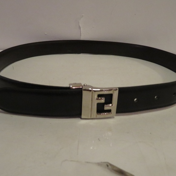 silver fendi belt